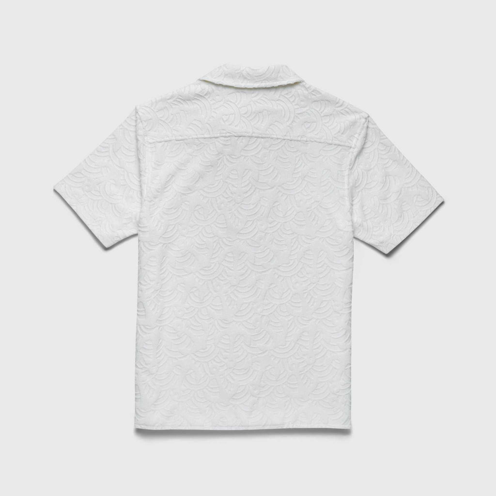 Mariner Terry Camp Collar Shirt - Brilliant White