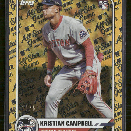 2025 Topps All-Star Game Gold Foil Kristian Campbell Rookie #/50 #41