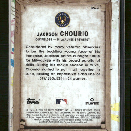 2024 Bowman's Best Bowman Showpieces Jackson Chourio #BS-9