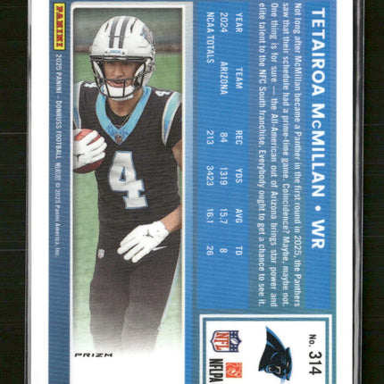 2025 Donruss Optic R R Preview Football Emoji Tetairoa McMillan Rookie #314