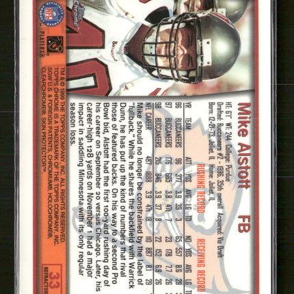 1999 Topps Chrome Refractors Mike Alstott #33