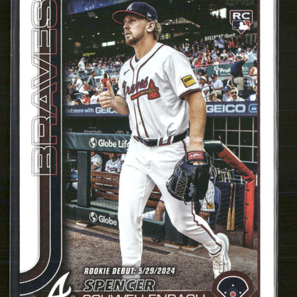 2025 Topps Update Golden Mirror Variations Spencer Schwellenbach #US327