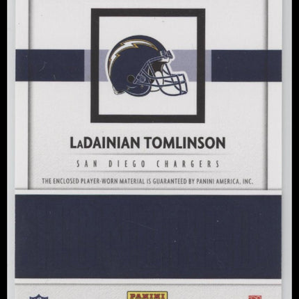 20018 Panini Honored Patch LaDainian Tomlinson #18