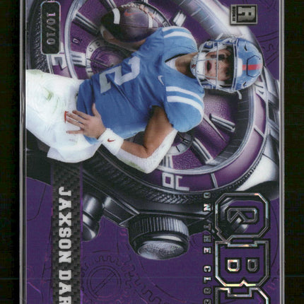 2024 Wild Card QB1 On the Clock Purple Jaxson Dart #/10 #OCW-PL-JD2