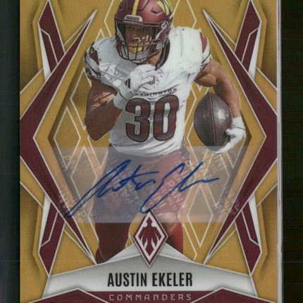 2025 Panini Phoenix Gold Prizm Austin Ekeler #/10 #103