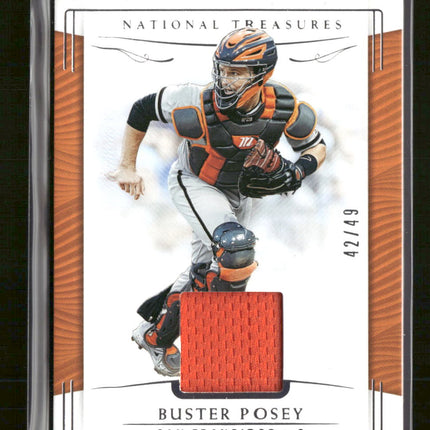 2019 Panini National Treasures Buster Posey #/49 #153