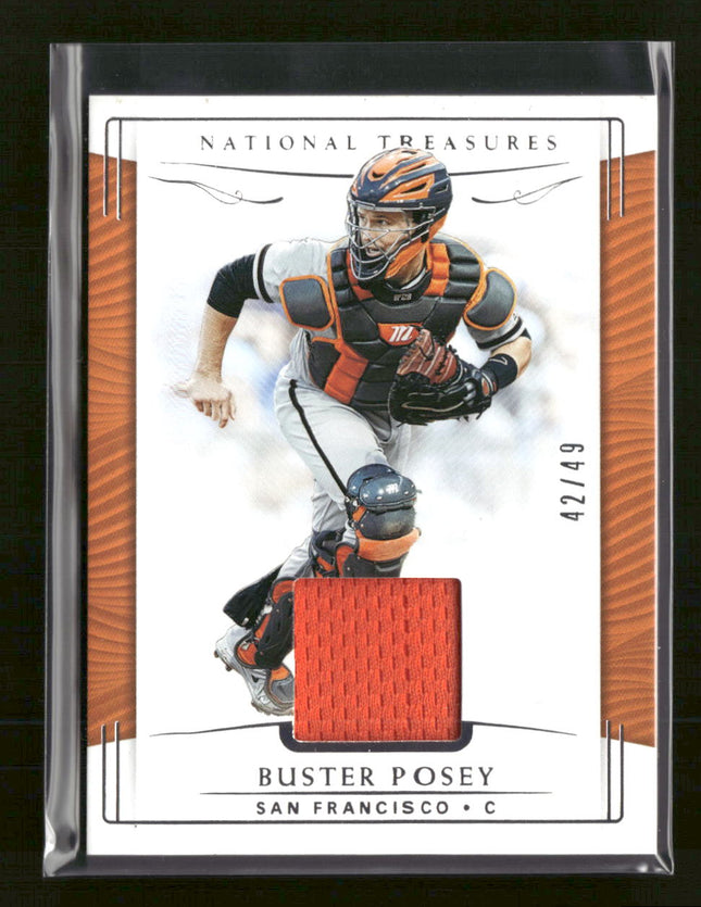 2019 Panini National Treasures Buster Posey #/49 #153