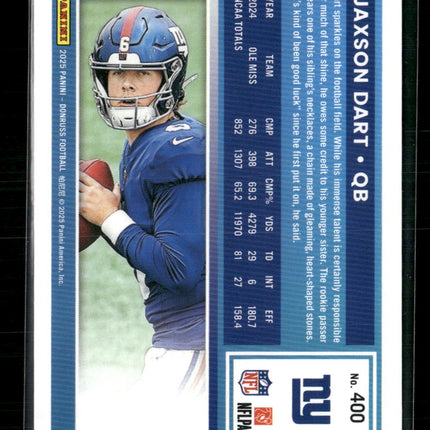 2025 Donruss Press Proofs Purple Jaxson Dart Rookie #400