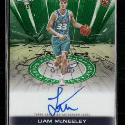 2025-26 Topps Chrome Auto Rookies #/99 Liam McNeeley #TAUR2-LMC