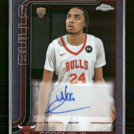 2025-26 Topps Chrome Autographs Rookies Noa Essengue #TCAR-NE