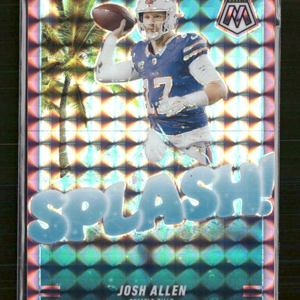 2025 Panini Mosaic Splash Mosaic Purple Josh Allen #/49 #11