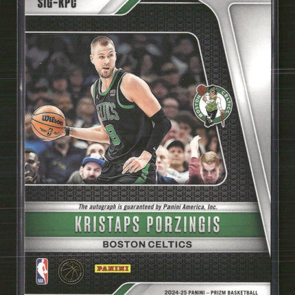 2024-25 Panini Signatures Prizms Choice Kristaps Porzingis #SIG-KPC