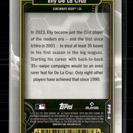 2024 Topps Chrome Cosmic Planetary Pursuit The Sun Elly De La Cruz #PPS-4
