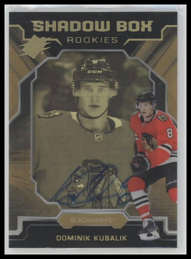 2019-20 SPx Shadow Box Rookies Autographs Dominik Kubalik #/150 Auto #S-DK