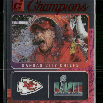 2023 Clearly Donruss Champions Red Andy Reid #/100 #2