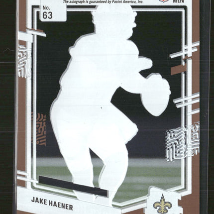 2023 Clearly Donruss Rated Rookie Autographs Orange Jake Haener #/75 Auto #63