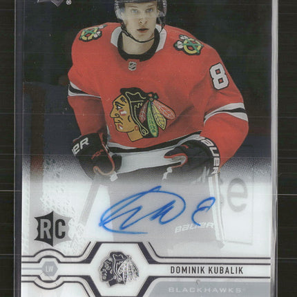 2019-20 Upper Deck Clear Cut Dominik Kubalik Auto #CC-DK