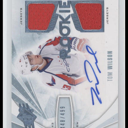 2013-14 SPx Tom Wilson Rookie #/499 Auto #196