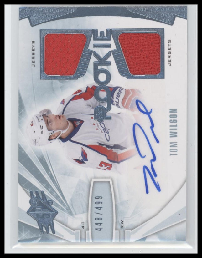 2013-14 SPx Tom Wilson Rookie #/499 Auto #196