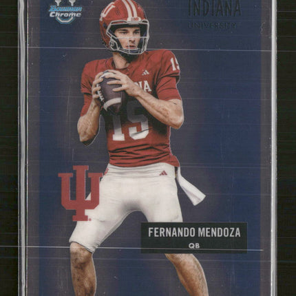 2025 Bowman University Chrome 1955 Bowman Football Fernando Mendoza #55AV-19