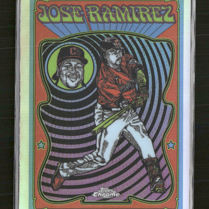 2025 Topps Chrome Ultra Violet All-Stars José Ramírez #UV-9