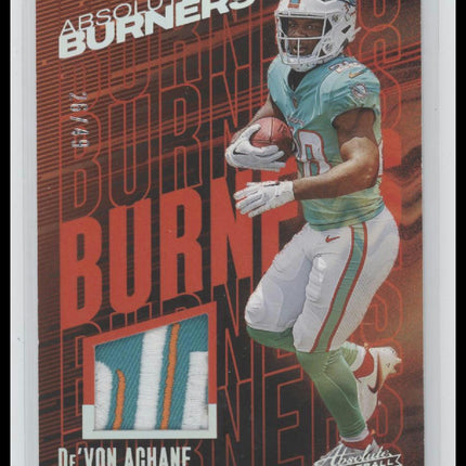 2023 Panini Absolute Absolute Burners De'Von Achane /49  #AB-7