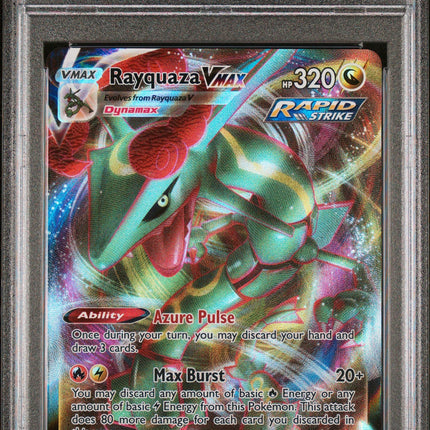 2021 Pokemon Sword & Shield Evolving Skies Rayquaza Vmax 10 PSA #111