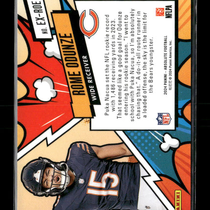 2024 Panini Absolute Explosive Rome Odunze #EX-ROE