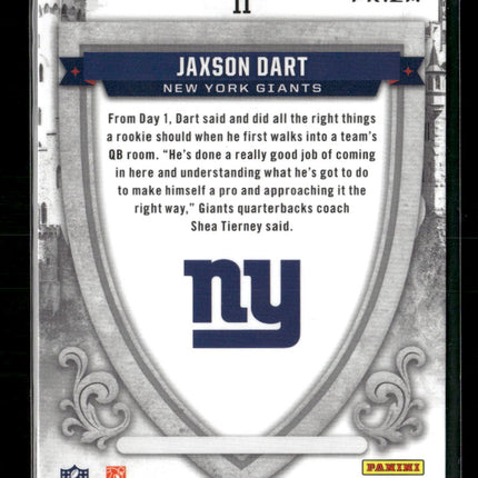 2025 Panini Rookies & Stars Crusade Red Plaid Jaxson Dart #11