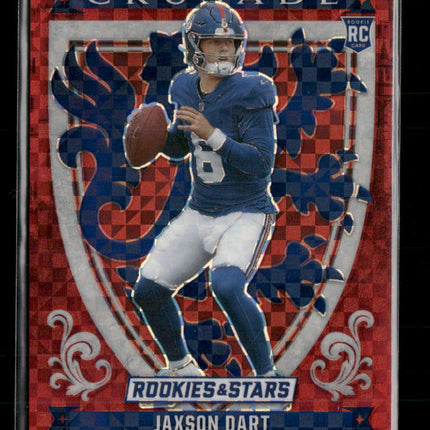 2025 Panini Rookies & Stars Crusade Red Plaid Jaxson Dart #11