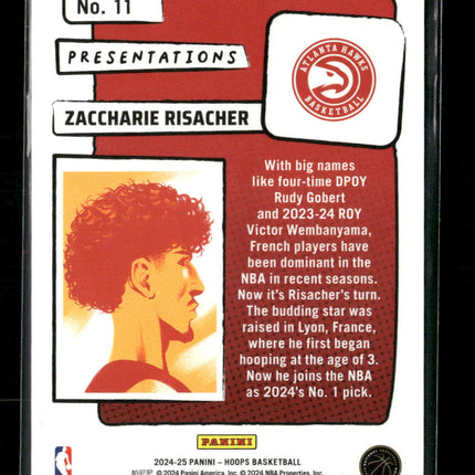 2024-25 Hoops Presentations Zaccharie Risacher #11