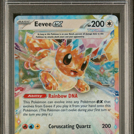 2025 Pokemon Pre En-Prismatic Evolutions Eevee Ex 10 PSA #075