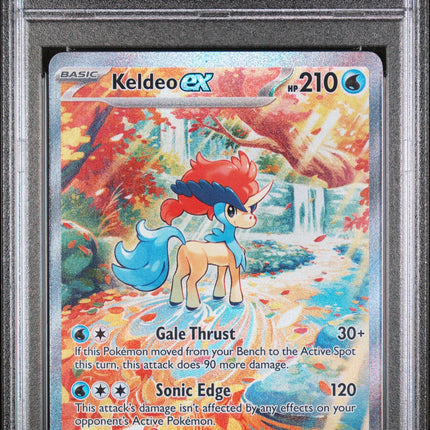 2025 Pokemon Wht En-White Flare Special Illustration Rare Keldeo Ex 9 PSA #167