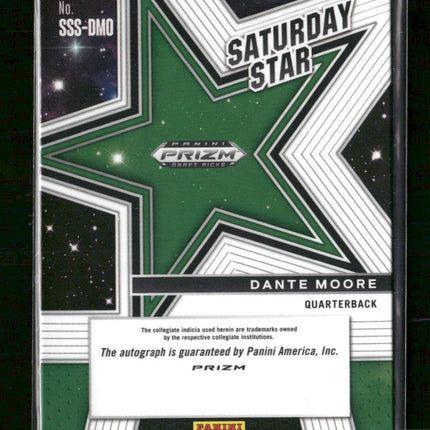 2025 Panini Prizm Draft Picks Saturday Stars Auto Dante Moore Auto #SSS-DMO