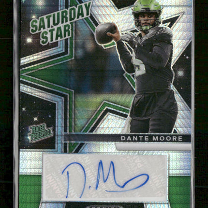 2025 Panini Prizm Draft Picks Saturday Stars Auto Dante Moore Auto #SSS-DMO