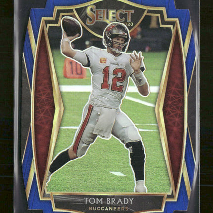 2020 Panini Select Blue Prizm Die Cut Tom Brady #101