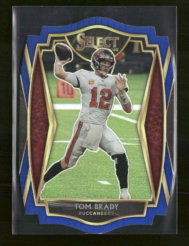 2020 Panini Select Blue Prizm Die Cut Tom Brady #101