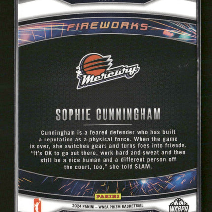 2024 Panini Prizm WNBA Fireworks Sophie Cunningham #9