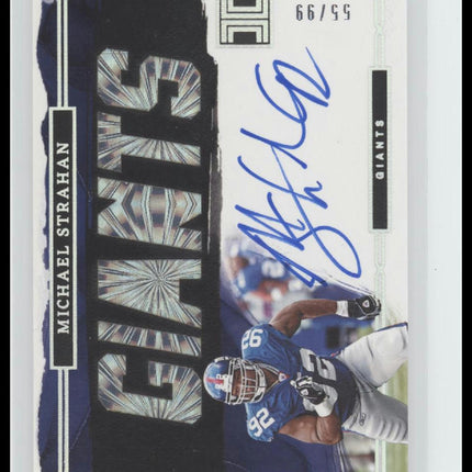 2023 Panini Impeccable Logo Autographs Michael Strahan #/99 Auto #ILMS