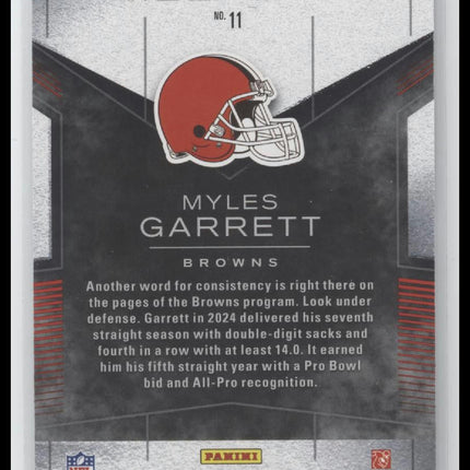 2025 Panini Black Smokescreen Myles Garrett #11