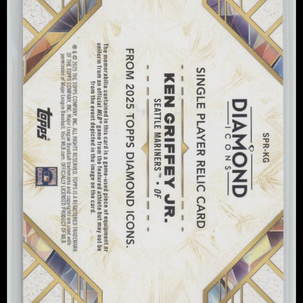 2025 Topps Diamond Icons Single Player Relics Ken Griffey Jr. #/25 #SPR-KG