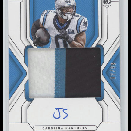 2024 Panini National Treasures Ja'Tavion Sanders Rookie #/99 Auto #182