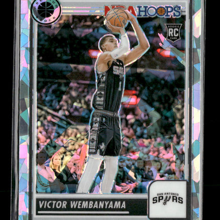 2023-24 Hoops Premium Stock Ice Prizm Victor Wembanyama Rookie #108