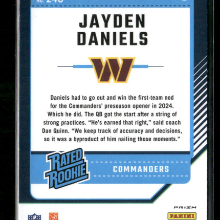 2024 Donruss Optic Green Velocity Jayden Daniels #248