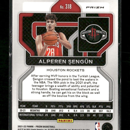 2021-22 Panini Prizm Silver Alperen Sengun Rookie #318