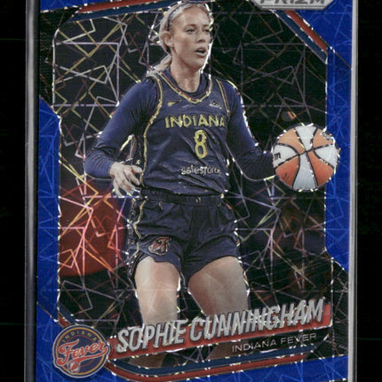 2025 Panini Prizm WNBA Blue Velocity Prizms Sophie Cunningham #63