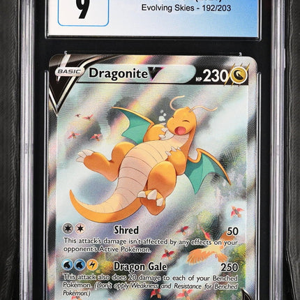 2021 Evolving Skies Dragonite V 9 CGC #192/203