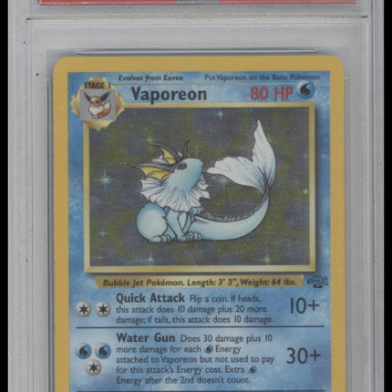 1999 Pokemon Jungle Vaporeon-Holo 7 PSA #12