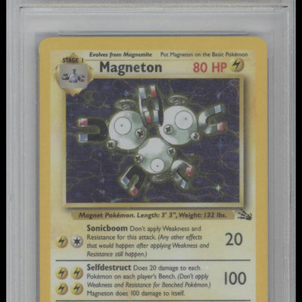 1999 Pokemon Fossil Magneton-Holo 8 PSA #11
