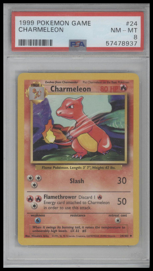 1999 Pokemon Game Charmeleon 8 PSA #24